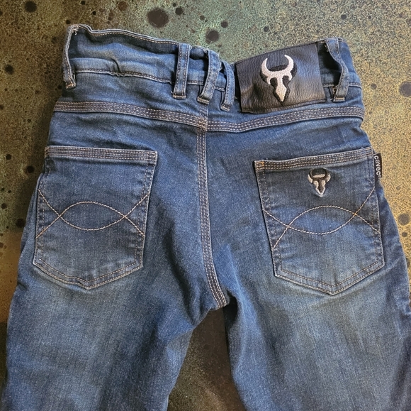 Bull-it Reinforced Motorcycle Straight Leg Jeans Dark Blue Size 0 - Picture 11 of 16